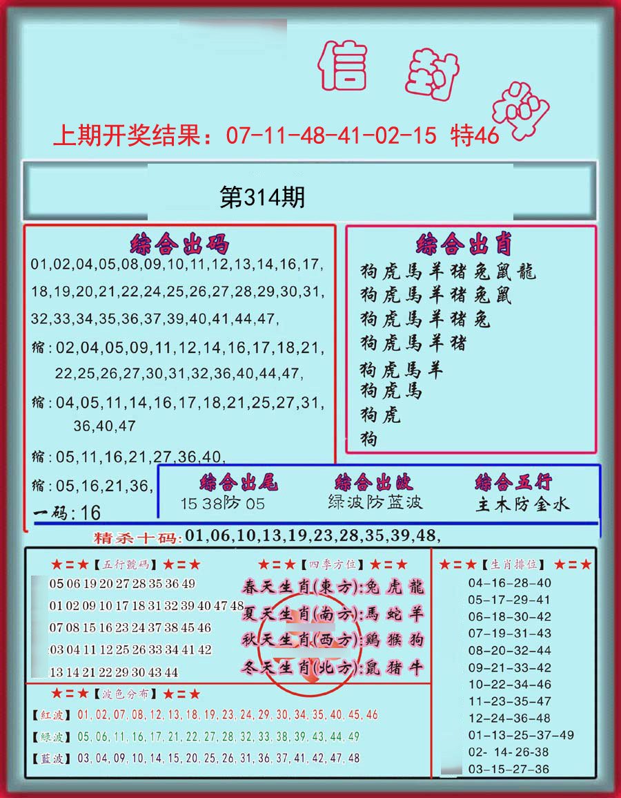 信封料-314