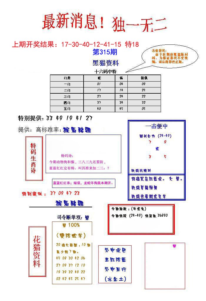 独一无二-315