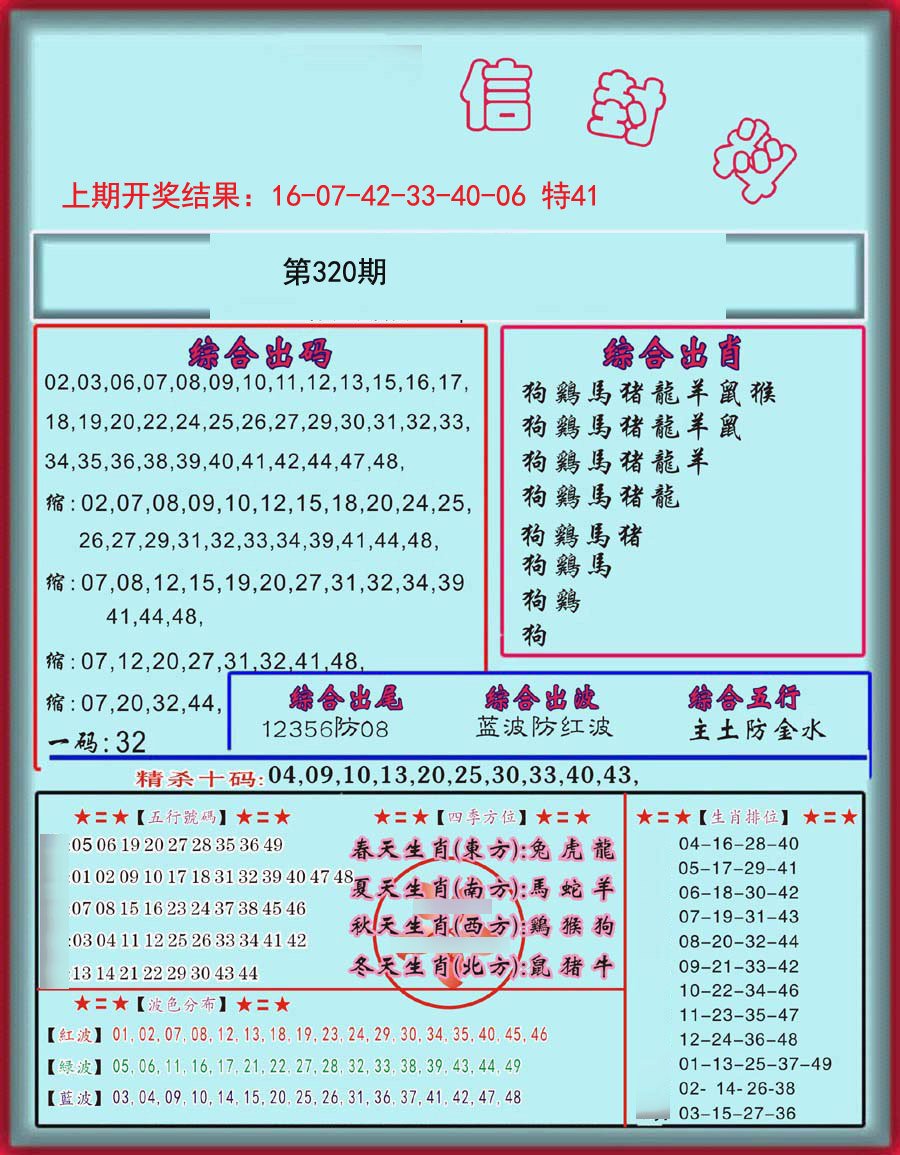 信封料-320