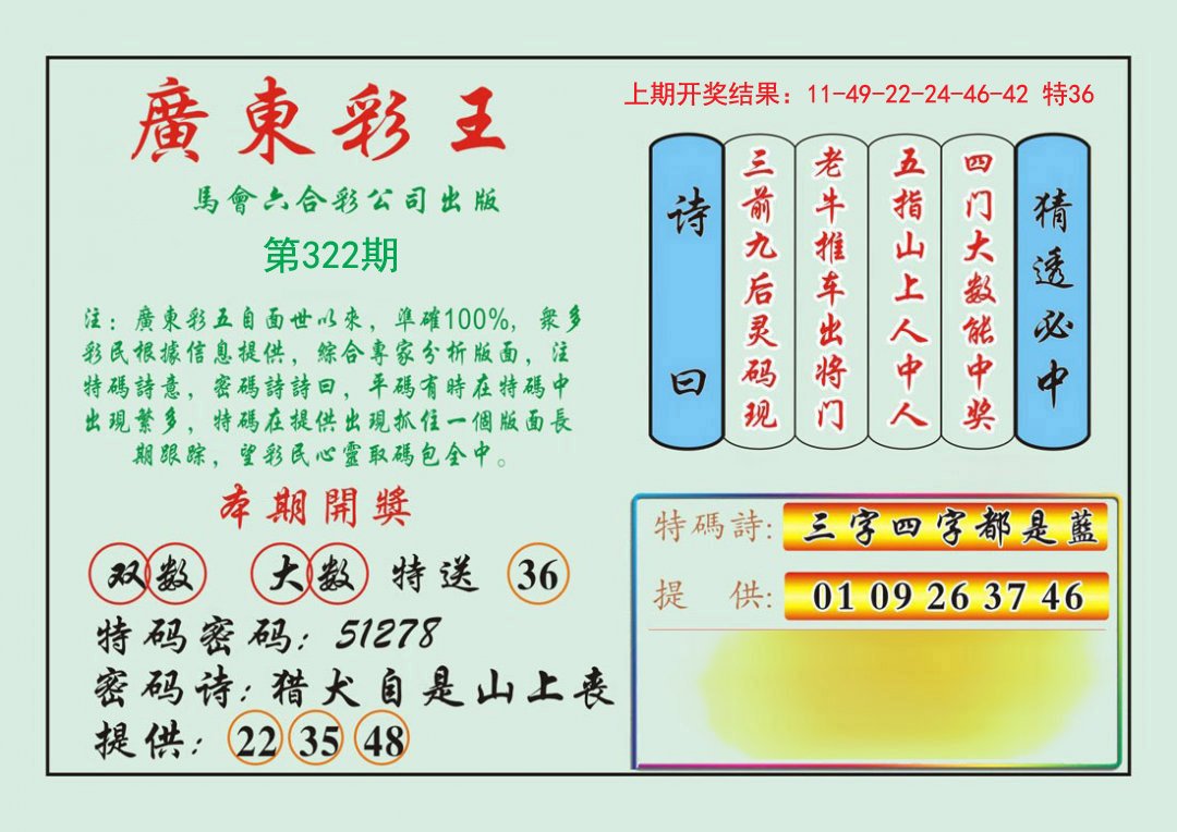 广东彩王-322