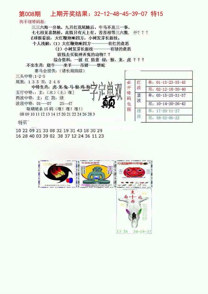 狗不理特码报-8