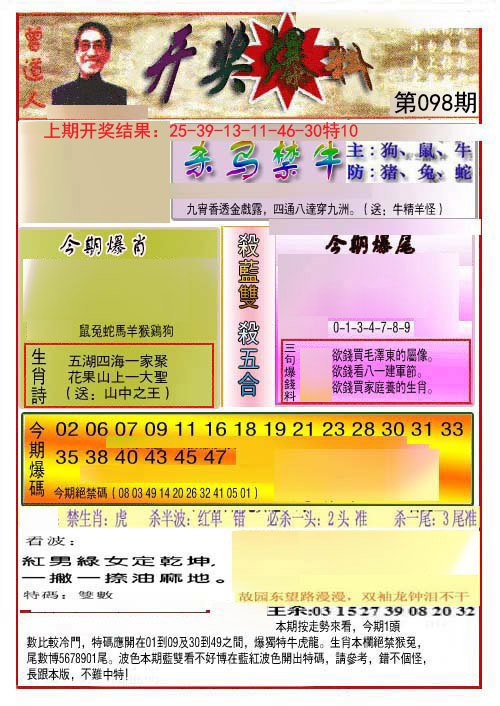 开奖爆料(新图推荐)-98